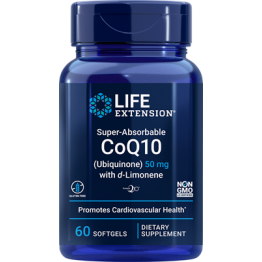 CoQ10 SUPER ABSORBABLE w/D-LIMONENE (ΣΥΝΕΝΖΥΜΟ Q-10) LIFE EXTENSION 50mg 60sgels LIFE EXTENSION